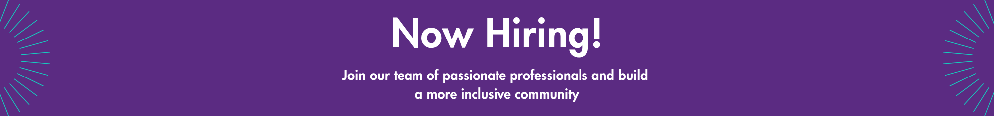 Header for We're Hiring